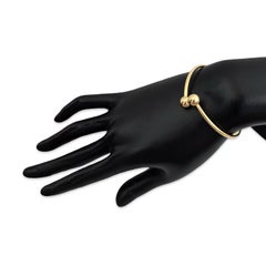 Tiffany & Co. Bracelet en or jaune 18K avec double boule en fil de fer