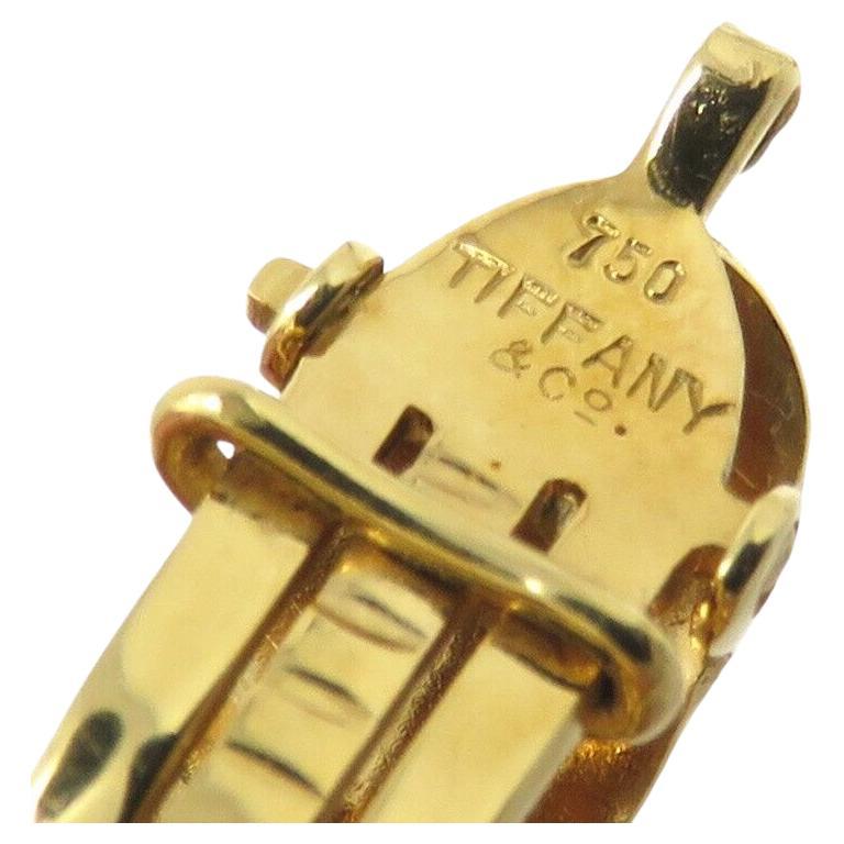 Tiffany & Co 750
Earrings are about 28 x 17mm
Total Weight: 24.8 grams