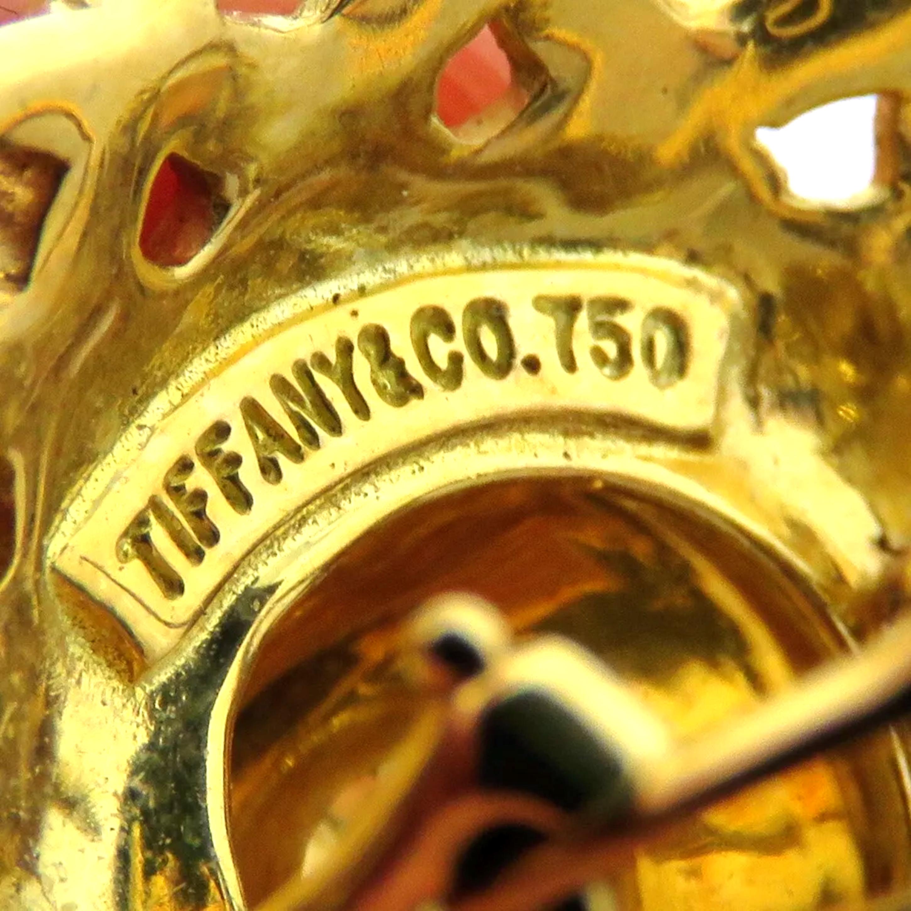 Contemporaneo Orecchini Tiffany & Co. in oro giallo 18 carati in vendita