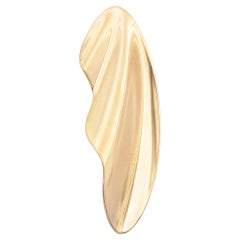 Tiffany & Co 18 Karat Gelbgold Elsa Peretti Vertikaler Tiffany & Co Vertikaler Anhänger mit hohem Tide