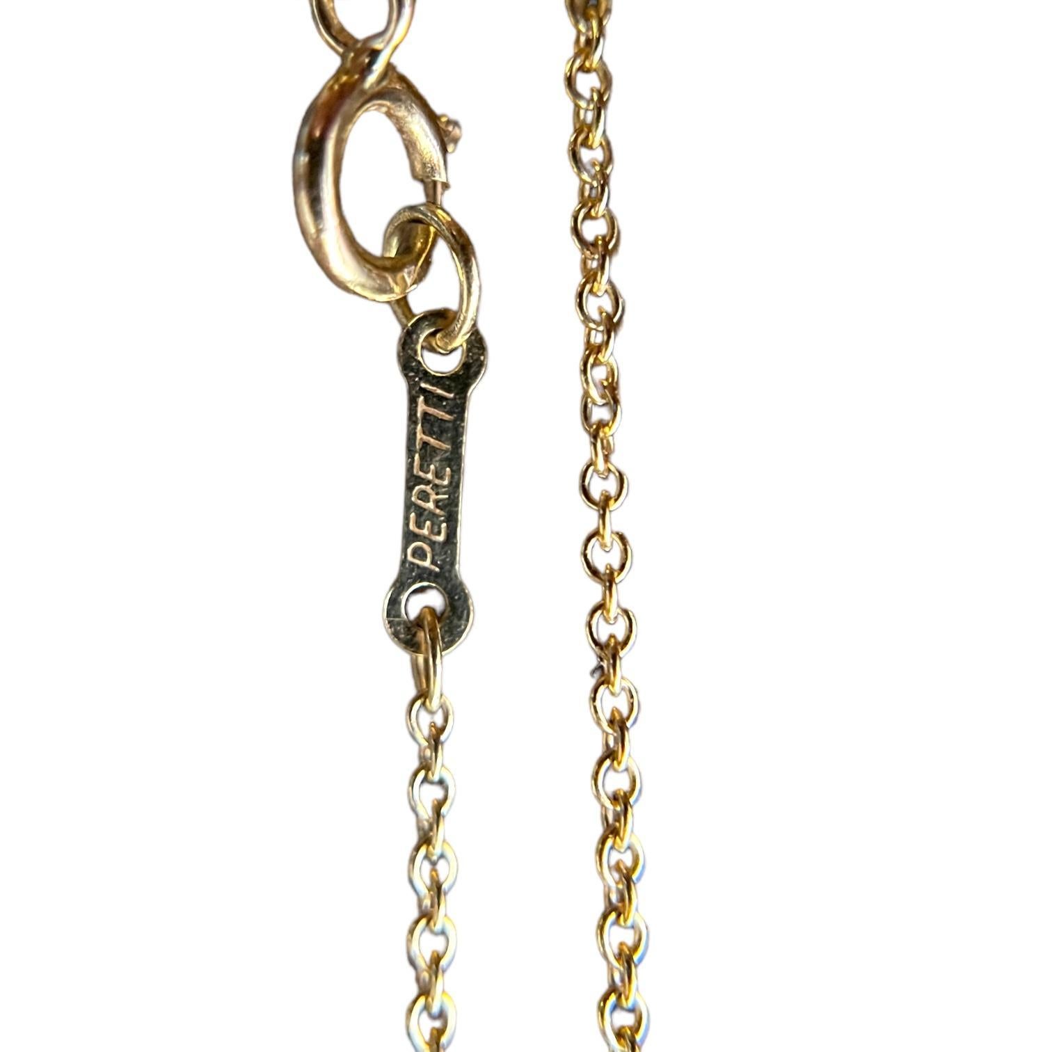 tiffany gold kidney bean necklace