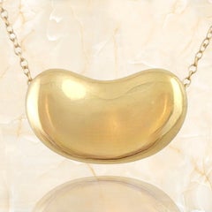 Tiffany & Co. 18K Yellow Gold Elsa Peretti Kidney Bean Necklace