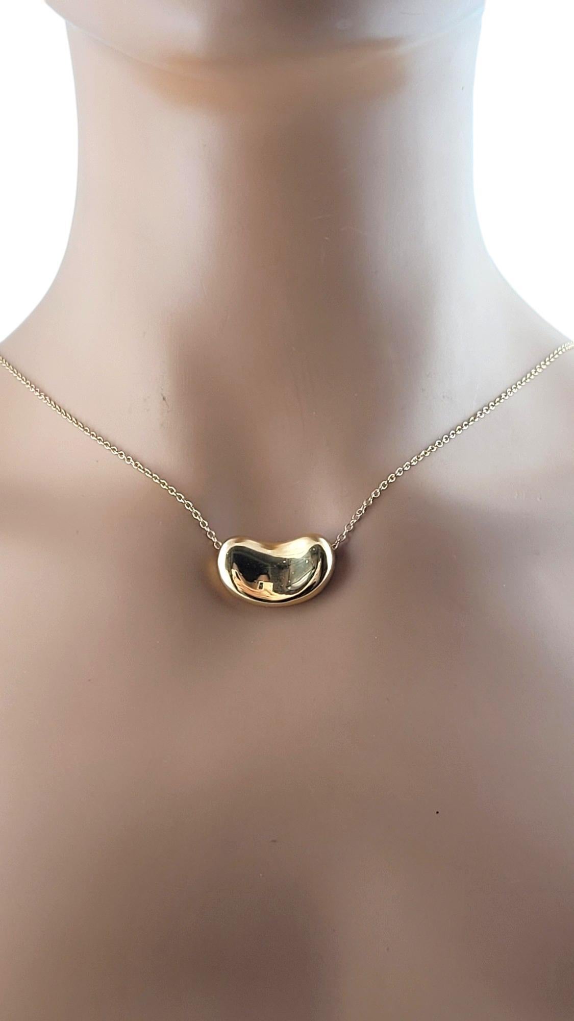 Tiffany & Co. 18K Yellow Gold Elsa Peretti Large Bean Necklace #17975 5