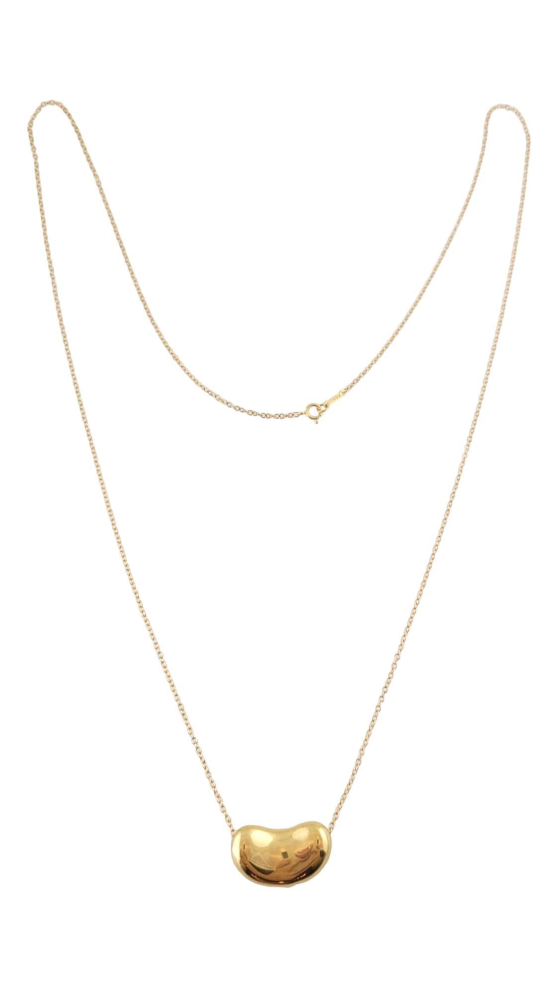 Tiffany & Co. 18K Yellow Gold Elsa Peretti Large Bean Necklace #17975 6