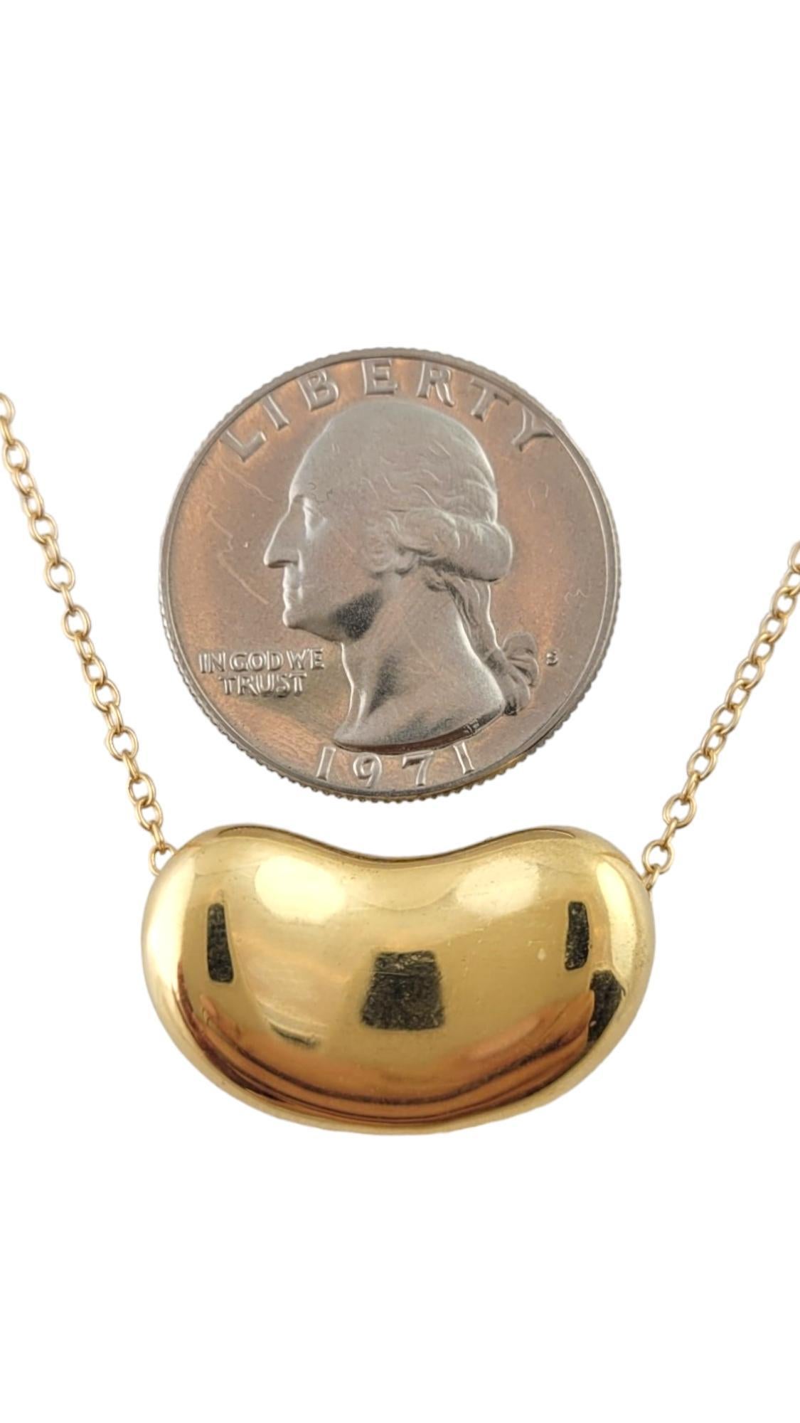 Women's Tiffany & Co. 18K Yellow Gold Elsa Peretti Large Bean Necklace #17975