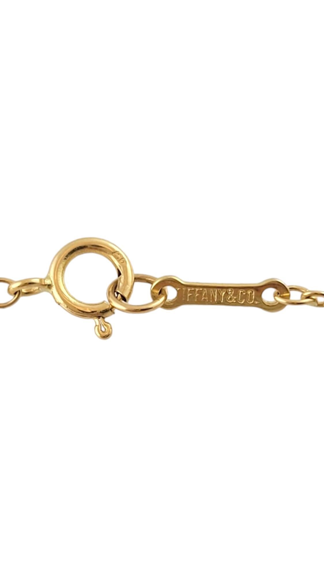 Tiffany & Co. 18K Yellow Gold Elsa Peretti Large Bean Necklace #17975 3