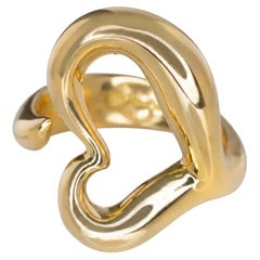 Tiffany & Co. 18K Yellow Gold Elsa Peretti Open Heart Ring