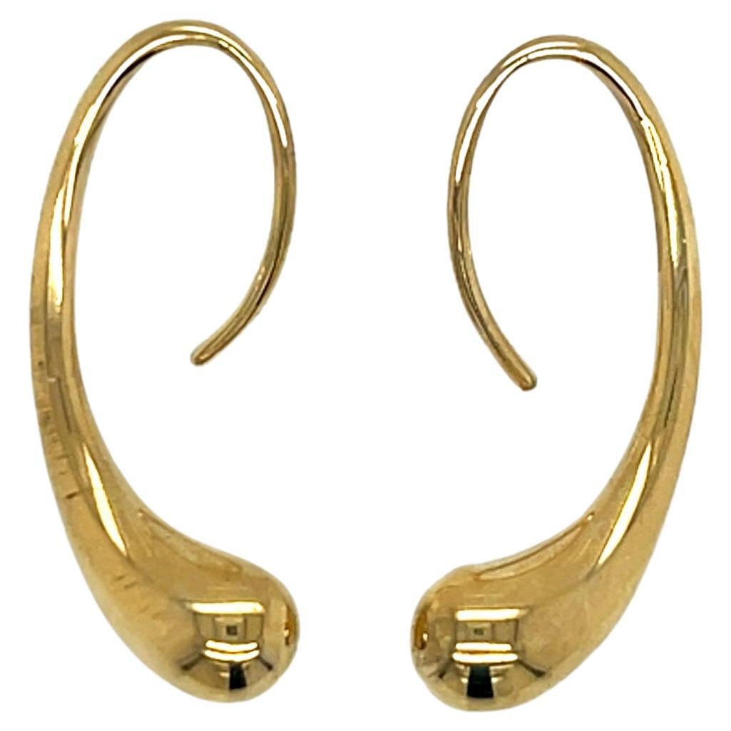 Tiffany 
Co. 18k Yellow Gold Elsa Peretti Teardrop Earrings