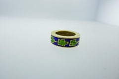 Tiffany & Co. 18 Karat Gold and Enamel Leaf Motif Ring Band, circa 1960s Vintage