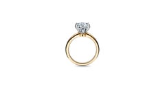 Tiffany & Co 18K Yellow Gold Engagement Ring 2.04 Carat Round I-IF Diamonds