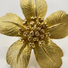 Tiffany & Co. 18k Yellow Gold Flower Clip-on Earrings