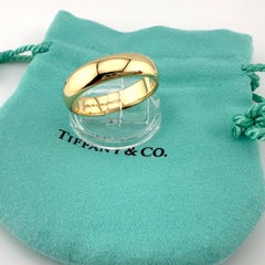 Tiffany & Co 18k Yellow Gold Forever 6mm Band Ring
