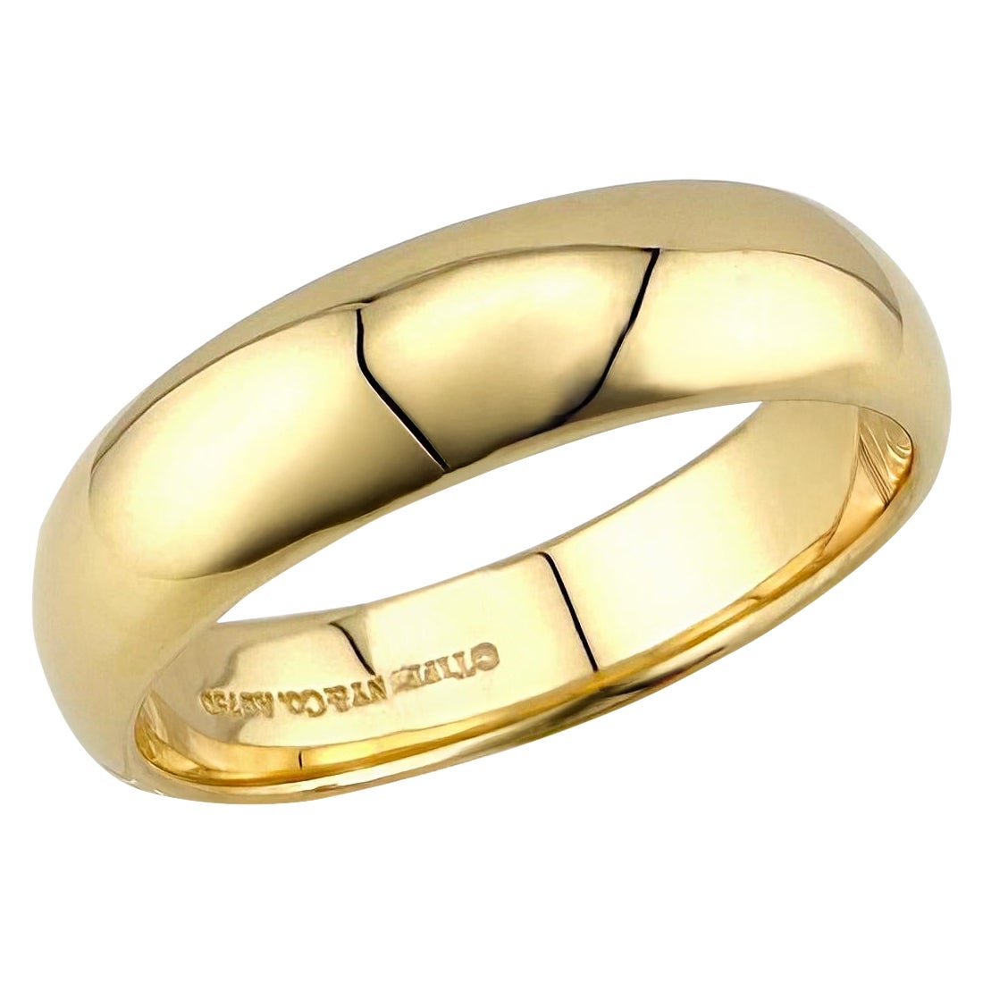 Tiffany
Co 18k Yellow Gold Forever 6mm Band Ring