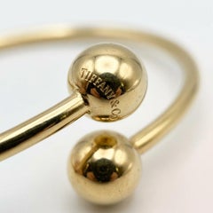 Tiffany & Co. 18k Yellow Gold HardWear Ball Wire Bypass Bracelet