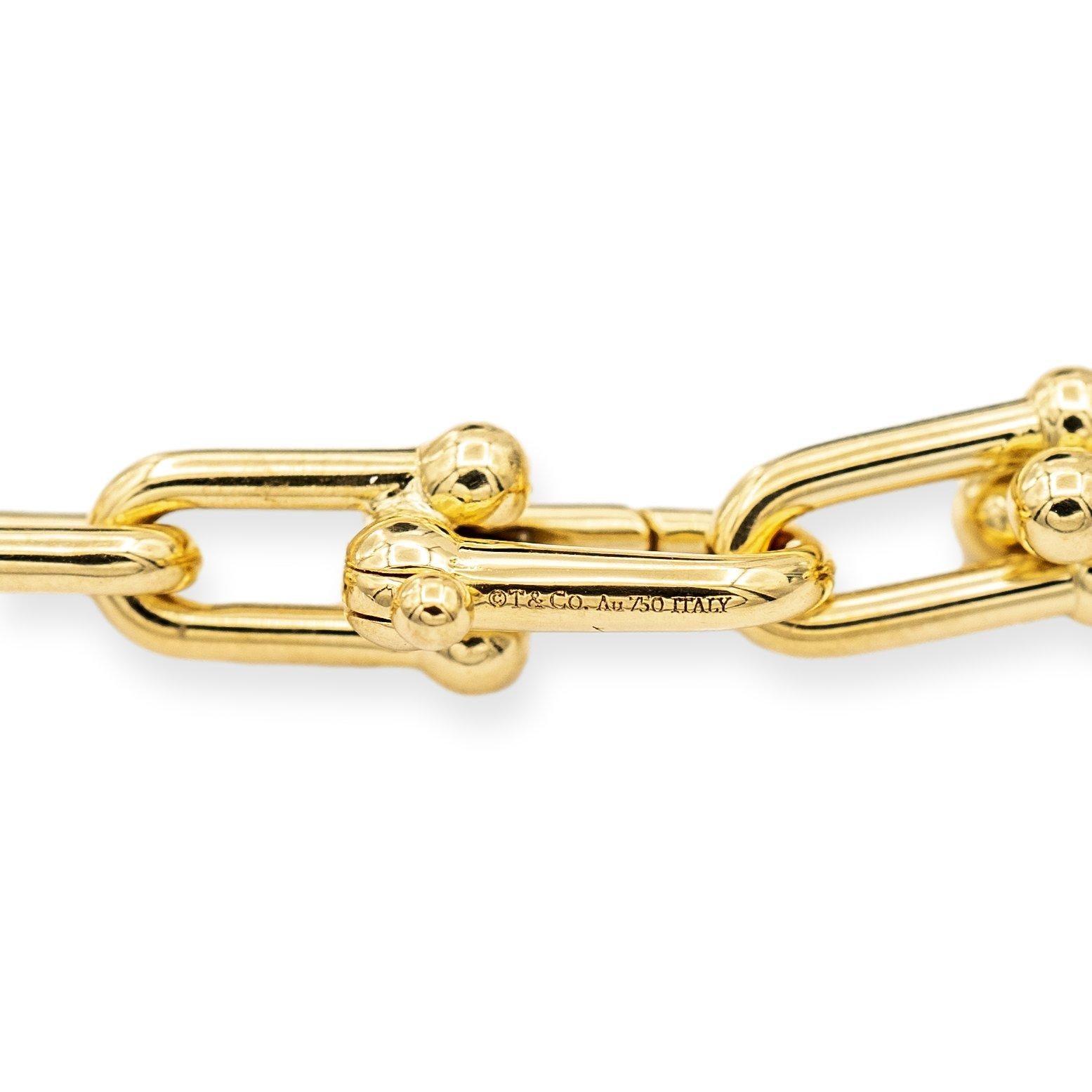 Modern Tiffany & Co. 18k Yellow Gold Hardwear Graduated Link Necklace