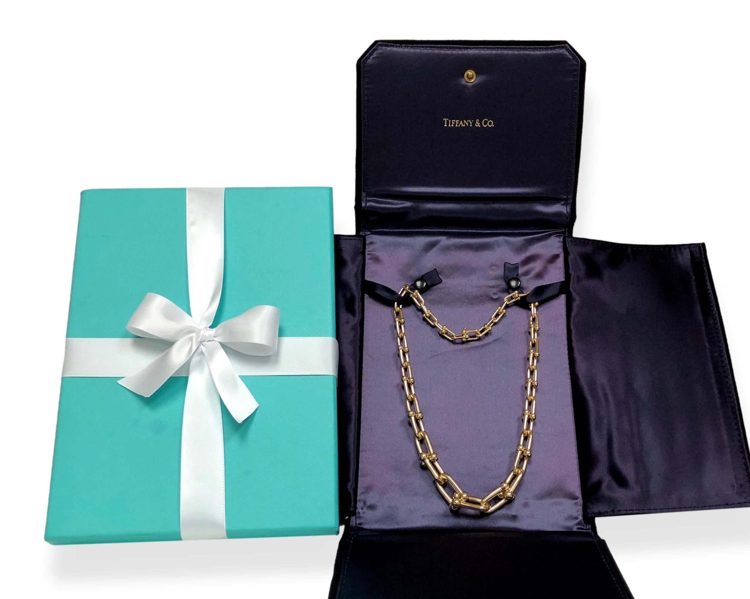 Women's Tiffany & Co. 18k Yellow Gold Hardwear Graduated Link Necklace