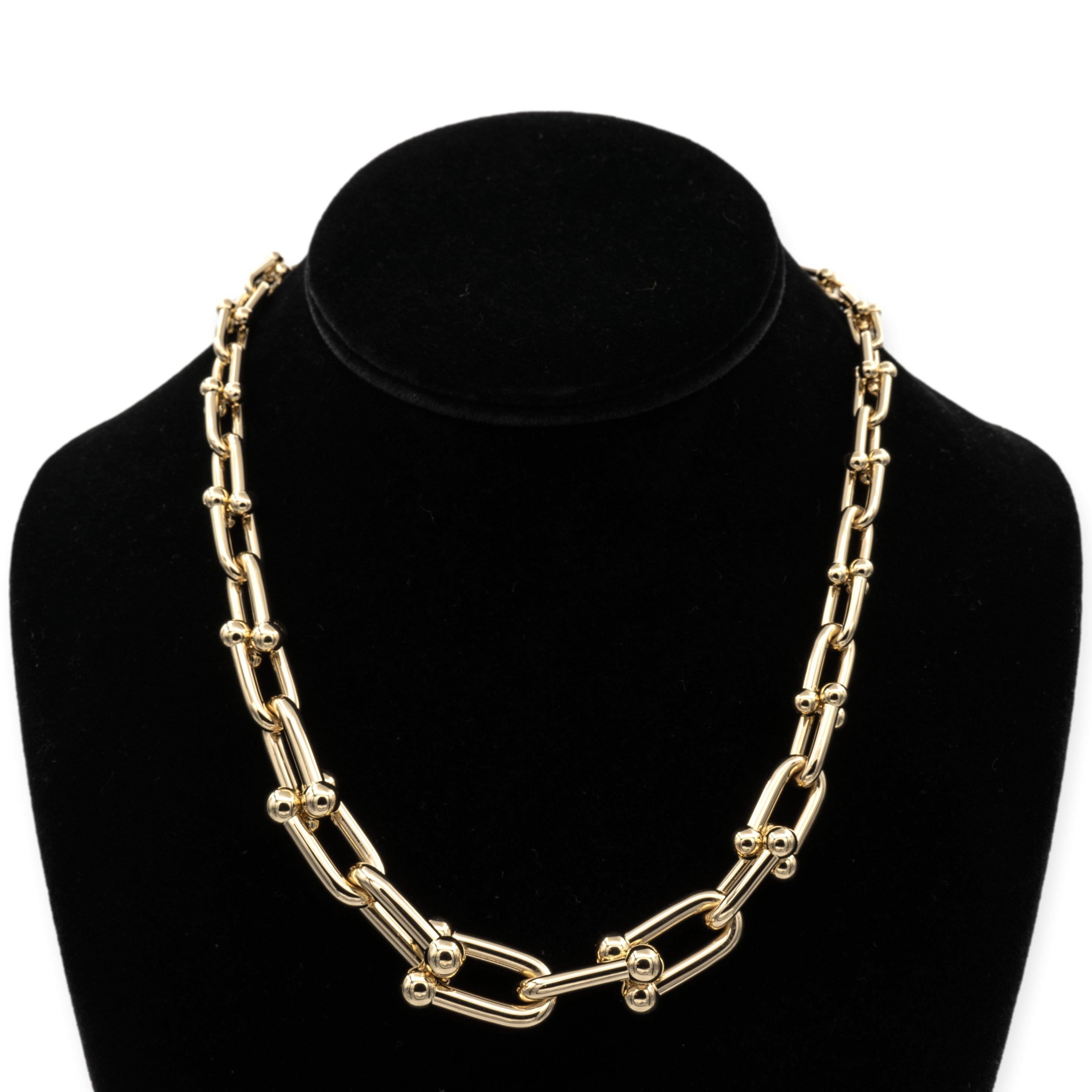 Tiffany & Co. 18k Yellow Gold Hardwear Graduated Link Necklace 1