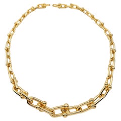 Tiffany & Co. 18k Yellow Gold Hardwear Graduated Link Necklace
