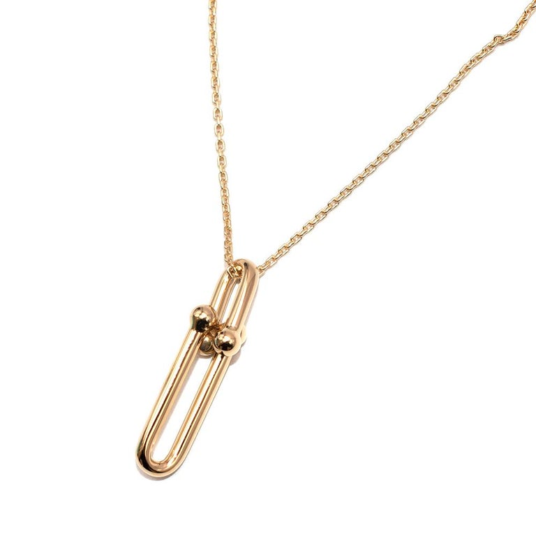Tiffany and Co 18k Yellow Gold HardWear Link Pendant at 1stDibs