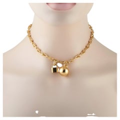 Tiffany & Co. 18K Yellow Gold Hardwear Single Wrap Necklace TI23-051526