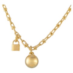 Tiffany & Co. 18K Yellow Gold Hardwear Single Wrap Necklace TI23-051526