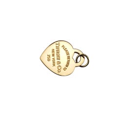 Tiffany & Co. 18 Karat Gelbgold Herz-Charm-Anhänger #18045, Tiffany & Co.