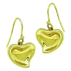 Orecchini a cuore in oro giallo 18k di Tiffany & Co.