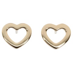 Tiffany & Co. 18k Yellow Gold Heart Earrings Made in Italy
