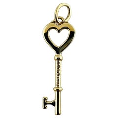 Tiffany & Co. 18K Yellow Gold Heart Key Pendant #16679