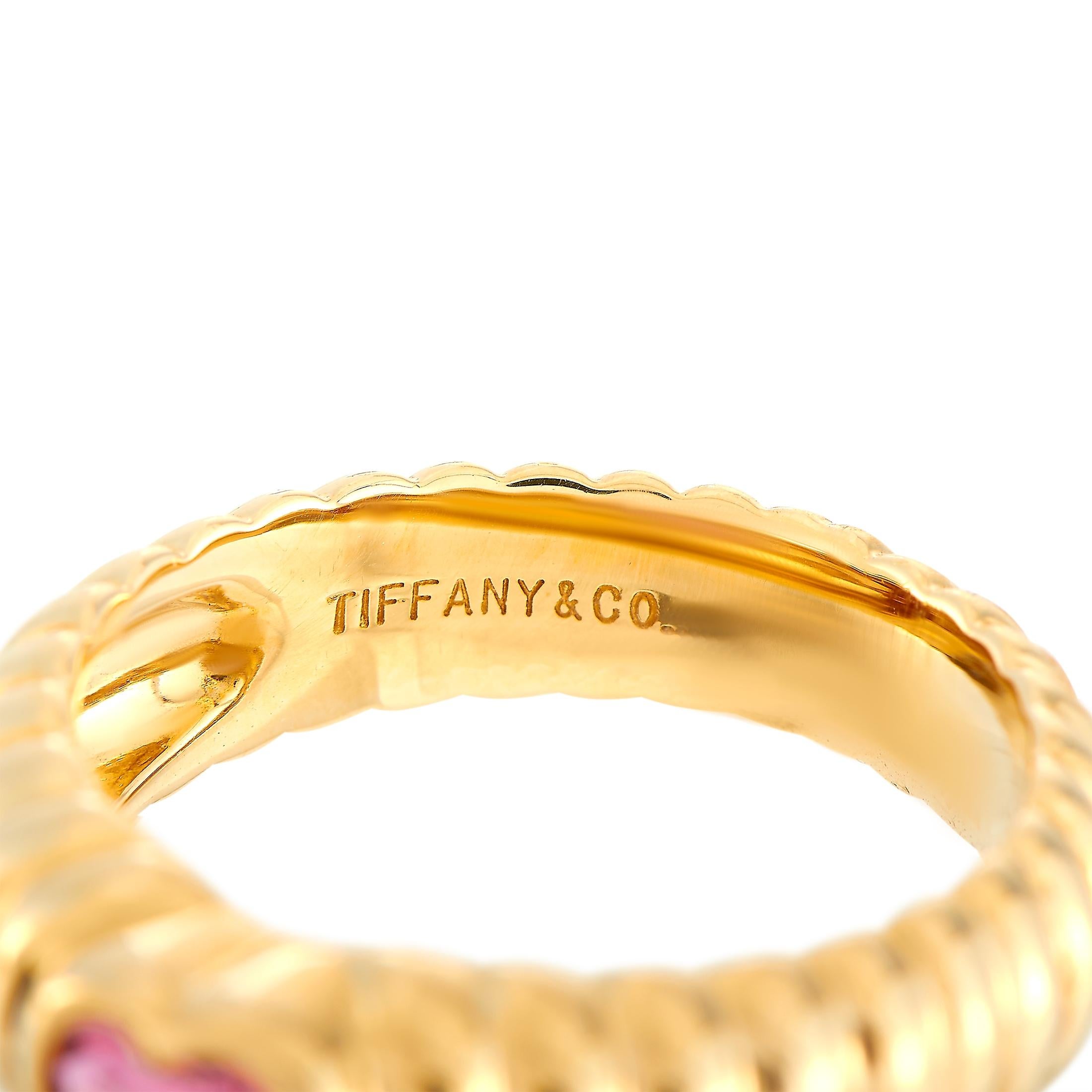 tiffany gold heart ring