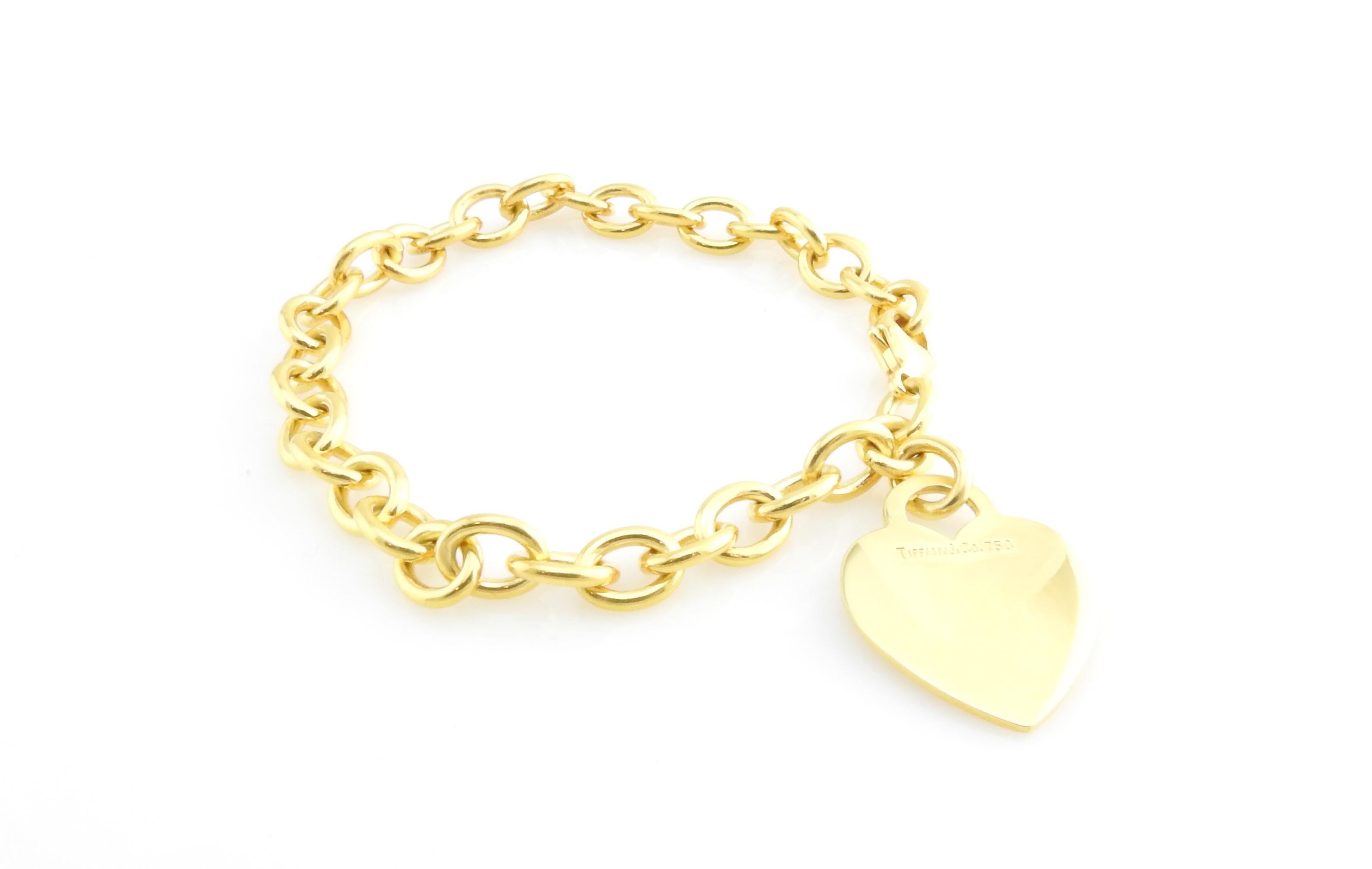 gold tag bracelet