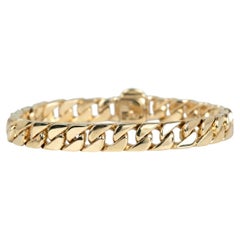Tiffany & Co. Pulsera de eslabones pesados de oro amarillo de 18 quilates 67 gramos para hombre