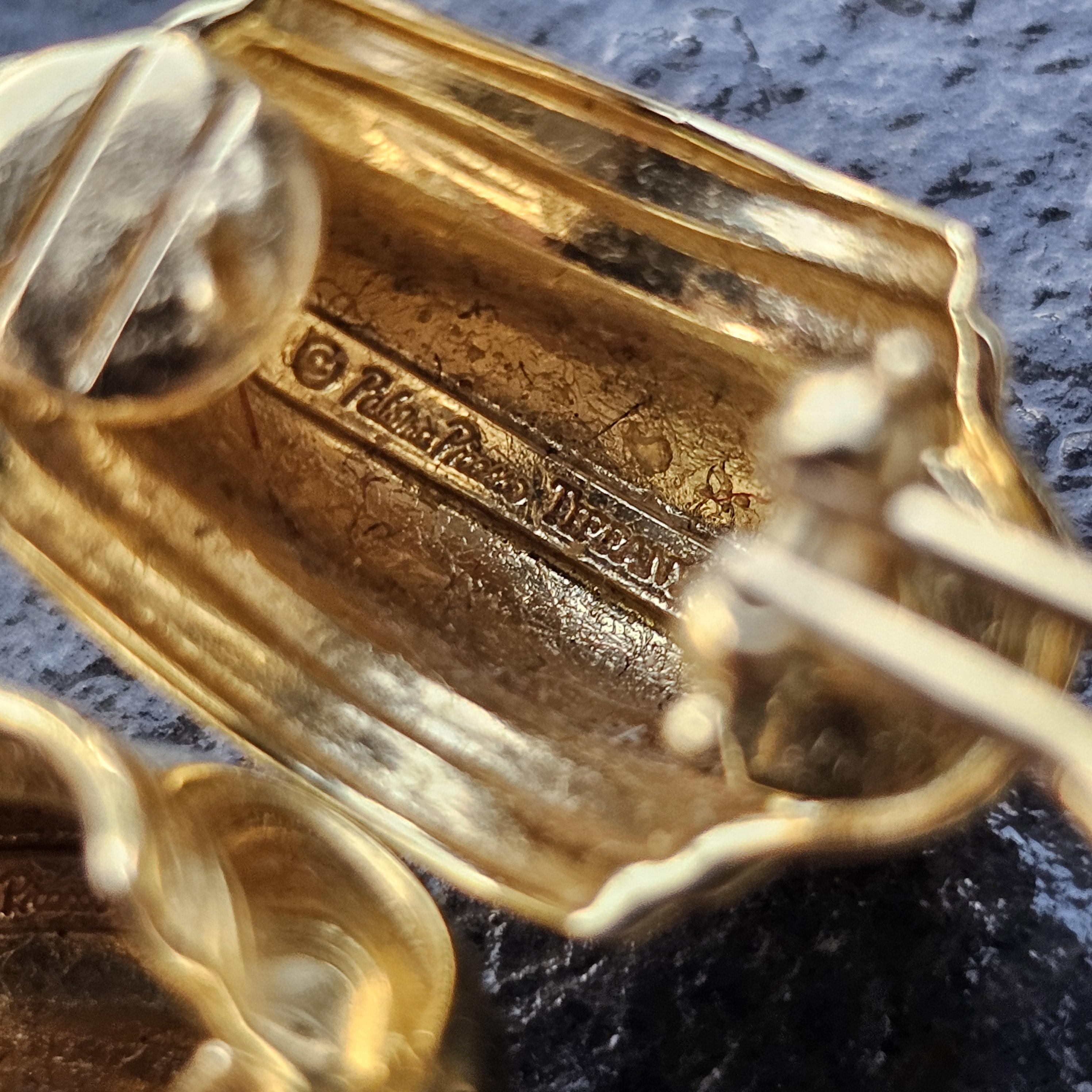 Tiffany & Co. Orecchini a cerchio in oro giallo 18 carati Vendome Paloma Picasso for Tiffany & Co. in vendita 4