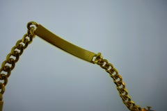 Tiffany & Co. 18 Karat Yellow Gold ID Link Bracelet Vintage and Rare circa 1970s