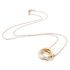 Tiffany & Co. 18 Karat Yellow Gold Interlocking Ring Necklace