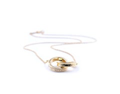 Tiffany & Co. 18 Karat Yellow Gold Interlocking Ring Necklace