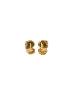 Tiffany & Co 18K Yellow Gold Knot Cufflinks