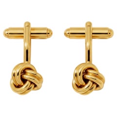 Gemelos con forma de nudo de Tiffany & Co. en oro amarillo de 18 quilates