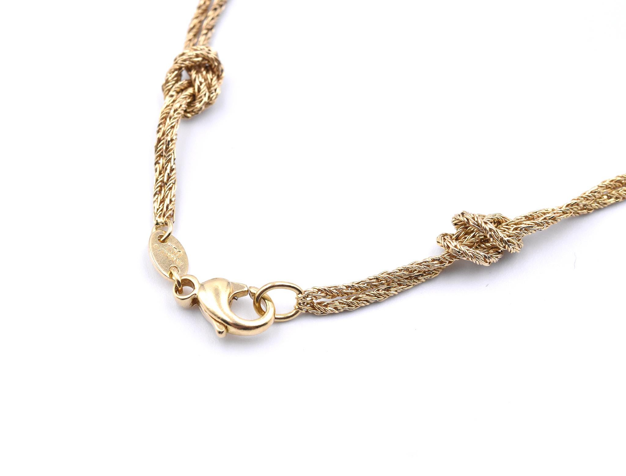 knotted gold chain