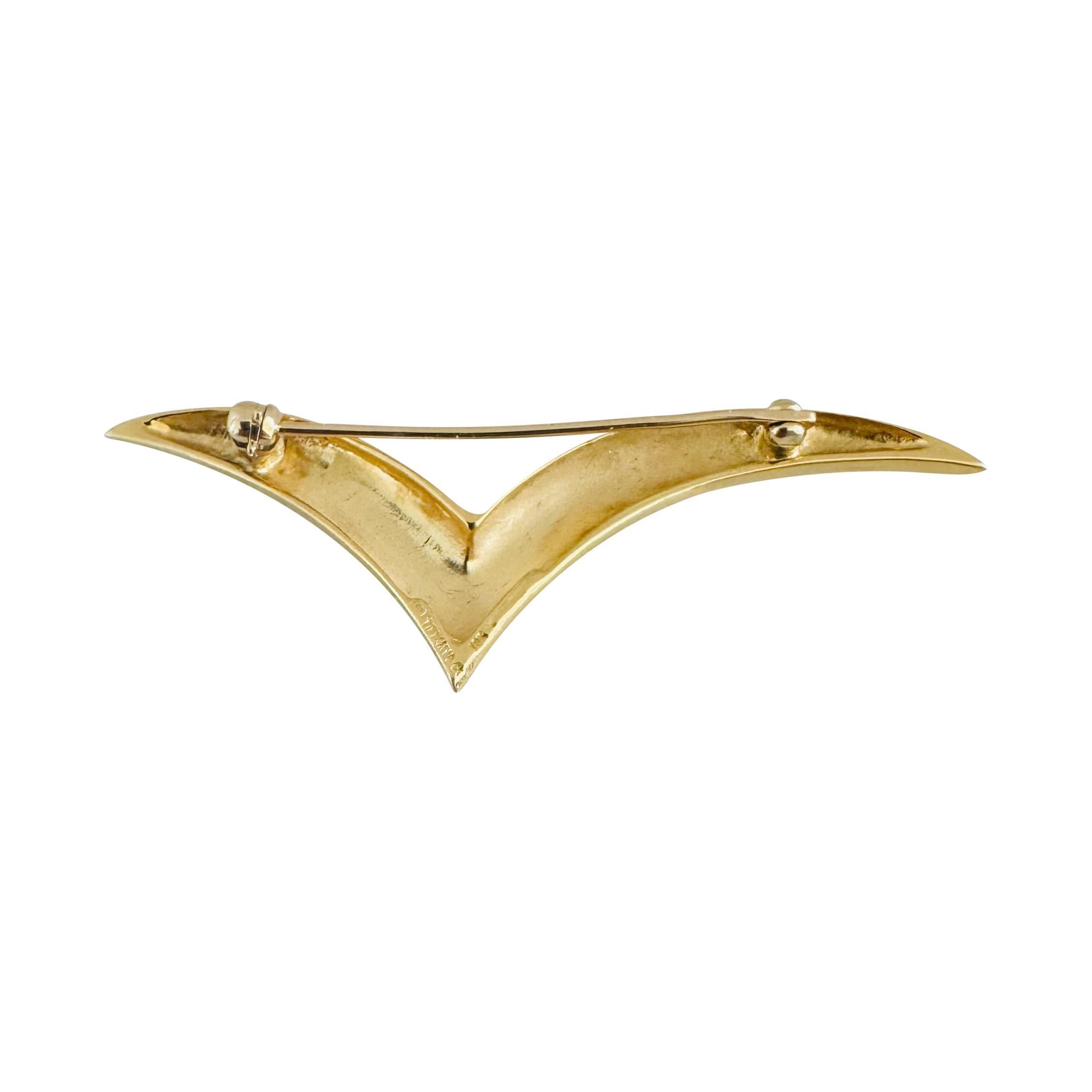 Women's Tiffany & Co. 18k Yellow Gold Large Seagull Pin Brooch