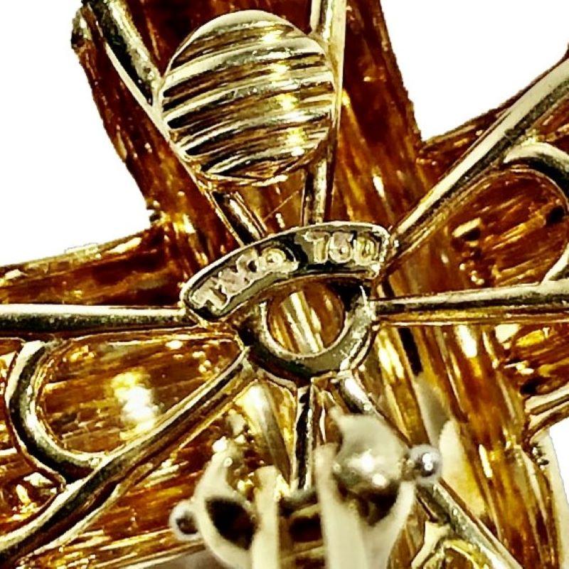 Tiffany & Co. Boucles d'oreilles « X » en or jaune 18 carats de la plus grande taille en vente 1