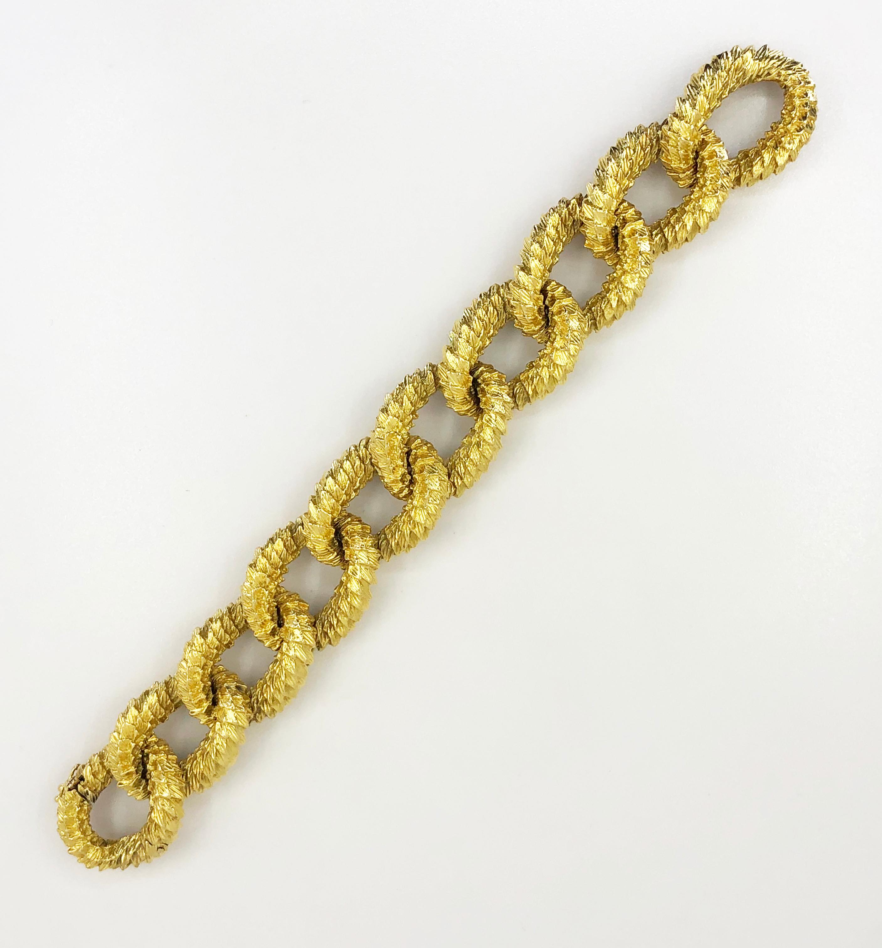 Women's or Men's Tiffany & Co. 18k Yellow Gold Link Bracelet