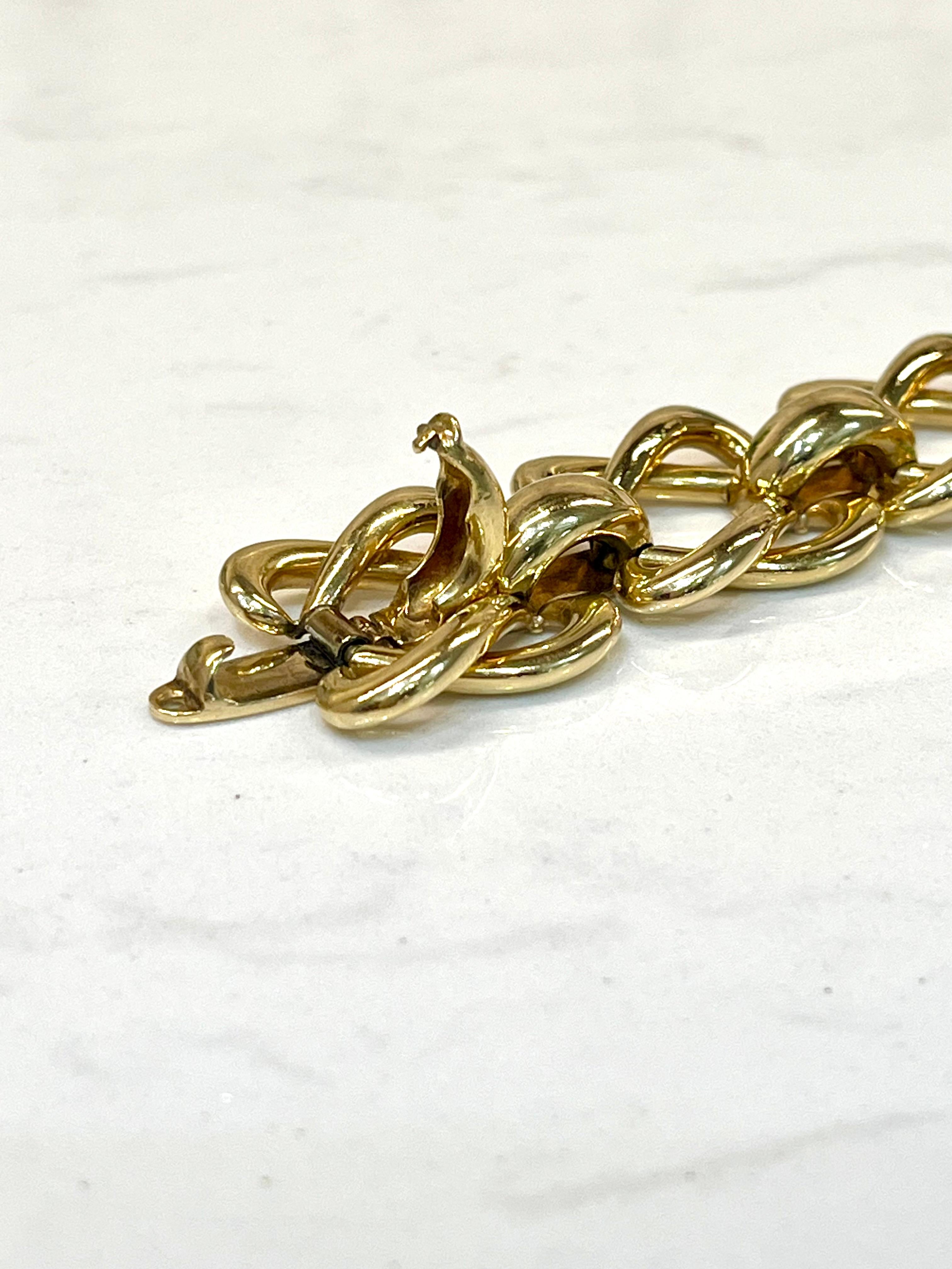 Tiffany & Co. Bracelet à maillons en or jaune 18 carats en vente 3