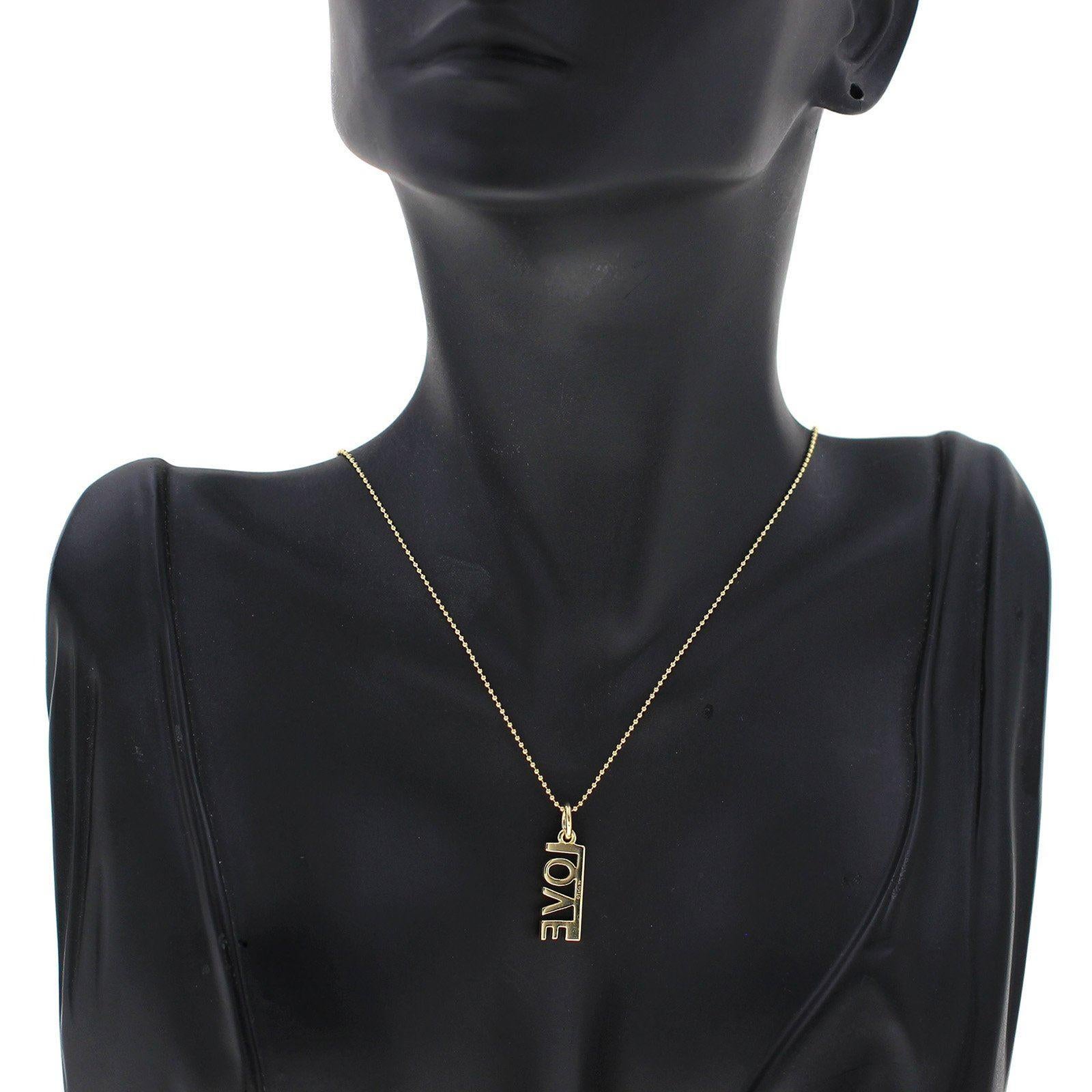Tiffany & Co. 18 Karat Yellow Gold Love Necklace 1