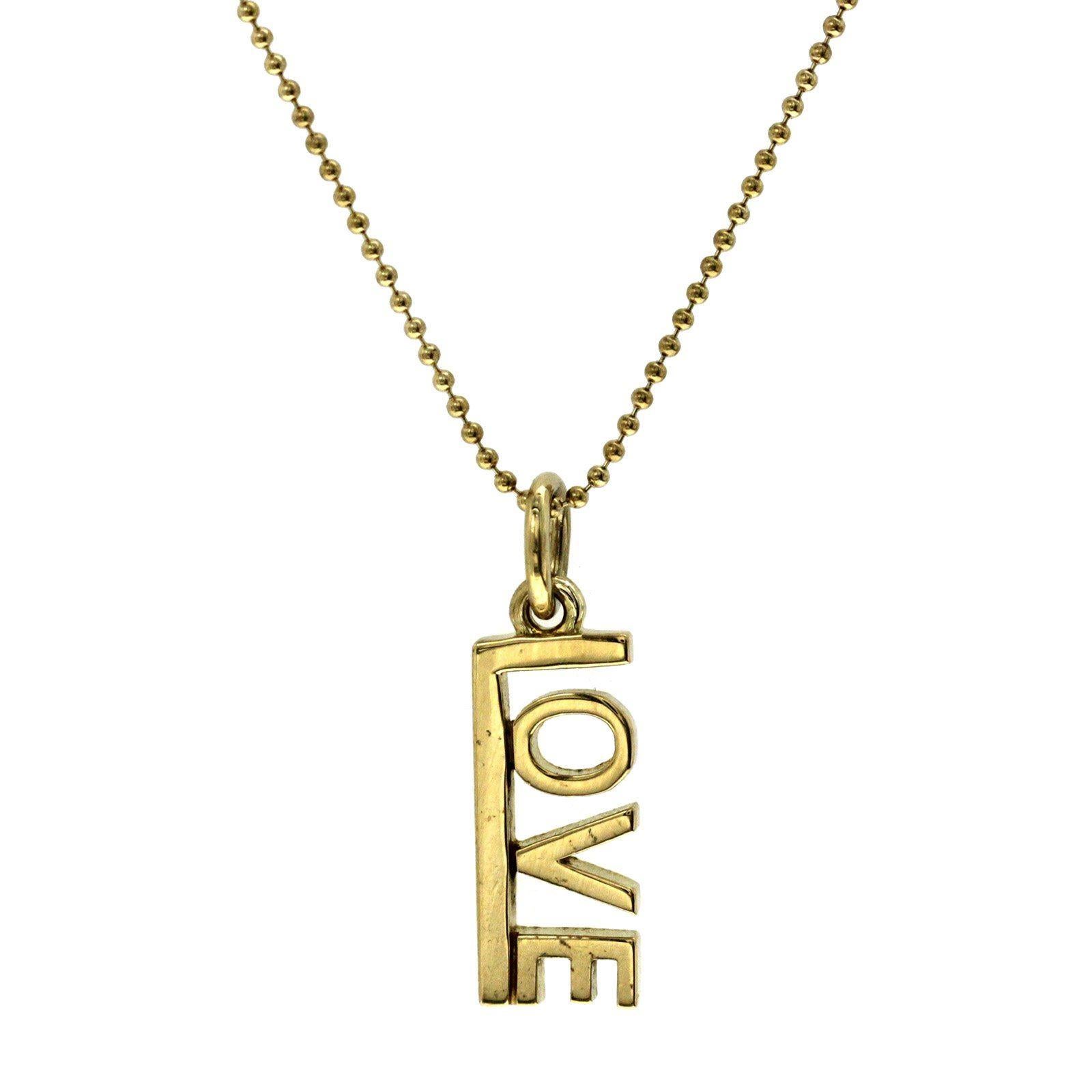 Tiffany & Co. 18 Karat Yellow Gold Love Necklace