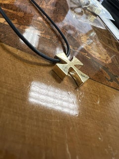 Tiffany & Co. 18k Yellow Gold Maltese Cross Necklace Vintage & Rare