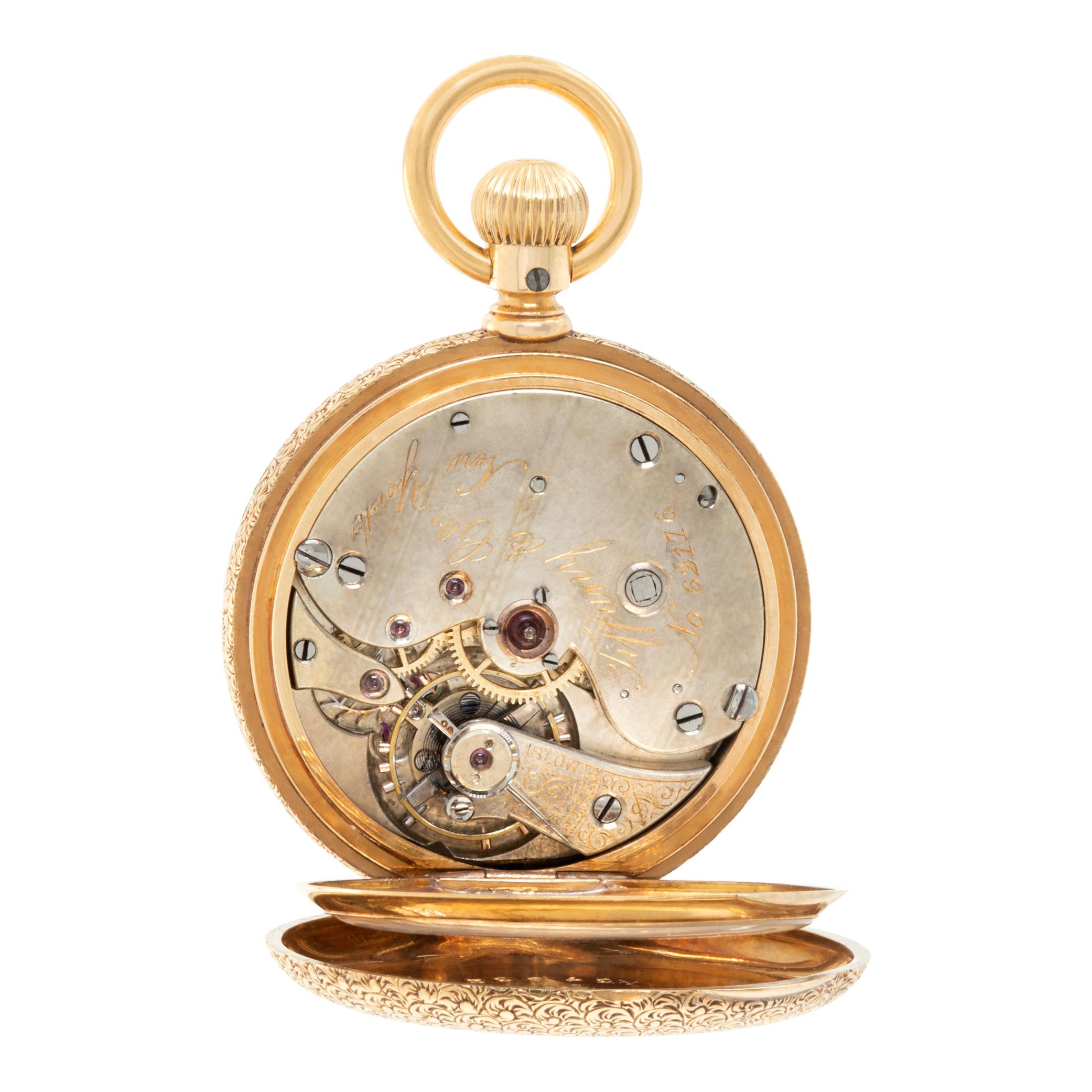 Tiffany & Co. 18k yellow gold Manual pocket watch For Sale 1