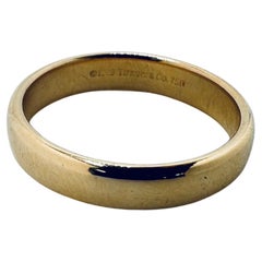 Tiffany & Co. Herren-Klassikring aus 18-karätigem Gelbgold, Größe 10 3/4