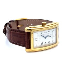 Tiffany & Co. 18k Yellow Gold Men's Grand 27mm Rectangular Wrist Watch