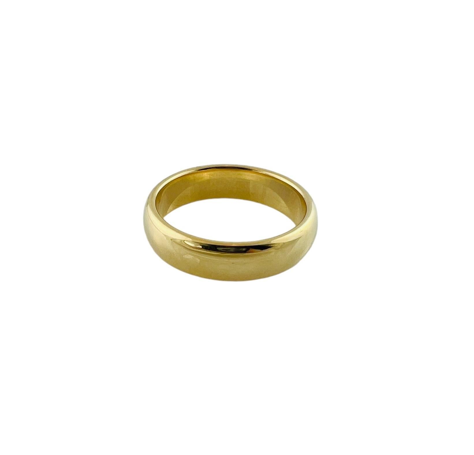Tiffany & Co. 18K Yellow Gold Men's Wedding Band

This authentic Tiffany & Co. men's wedding band is set in 18K yellow gold

Band is a size 11

Approx. 6mm wide

Stamped Tiffany & Co. AU 750

11.0 g / 7.0 dwt

Very good preowned condition. Just